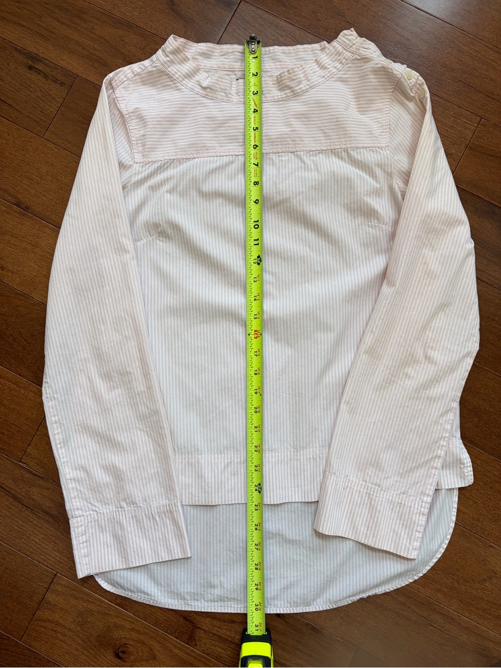 J.Crew Women's Funnelneck Striped Long Sleeve Shirt - 6 Tall